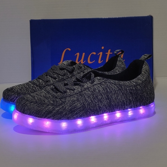 LUCITA SHOES WOMEN'S STYLE LIGHT-002COLOR BLACK/G - Picture 13 of 16